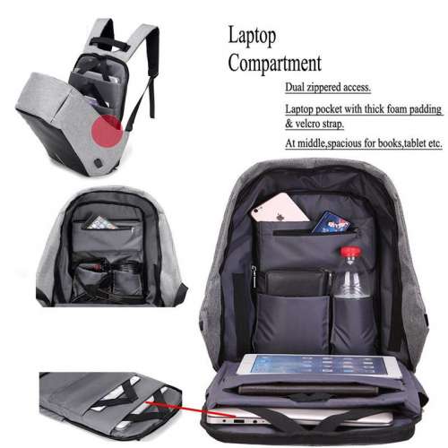 Anti-theft Mens Womens Laptop Notebook Backpack + USB Charging Port School Bag Top Online Deals Websites